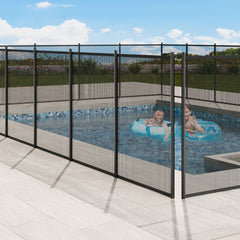 VEVOR Pool Fence, 4 x 48 FT Pool Fences for Inground Pools, Removable Child Safety Pool Fencing, Easy DIY Installation