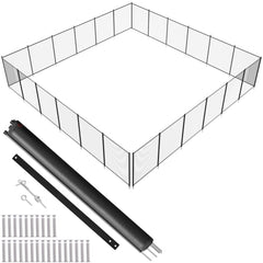 VEVOR Pool Fence, 4 x 72 FT Pool Fences for Inground Pools, Removable Child Safety Pool Fencing, Easy DIY Installation
