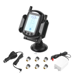 VEVOR RV Tire Pressure Monitoring System, 0-199 PSI Trailer TPMS, Universal Wireless Car Alarm System, Waterproof TPMS