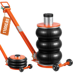 VEVOR Air Jack, 5 Ton/11000 lbs, 4-10 S Pneumatic Lifting Jack with Heightened Column & Adjustable Handle, Easy-to-Lift