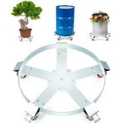 VEVOR 55 Gallon Heavy Duty Drum Dolly, 1250lbs Load Capacity, Barrel Dolly Cart Drum Caddy, Non Tipping Hand Truck