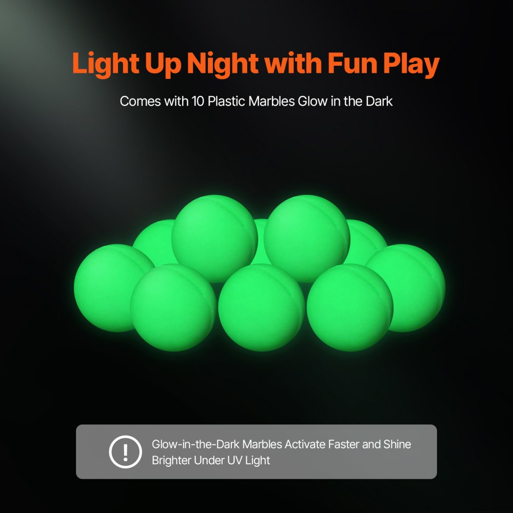 VEVOR Marble Run Set, 110 Piece Marble Maze Building Block Brain Game, with 10 Glow in the Dark Marbles + 20 Glass
