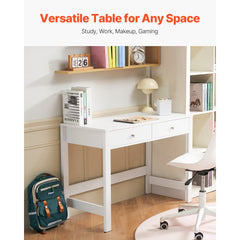 VEVOR Small Desk with Drawers, Kids Desk for Bedroom, Modern Simple Study Table for Drawing, Reading, Writing