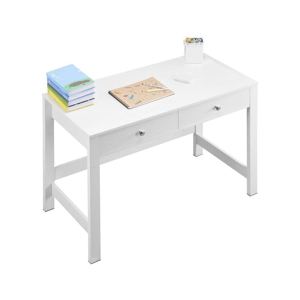 VEVOR Small Desk with Drawers, Kids Desk for Bedroom, Modern Simple Study Table for Drawing, Reading, Writing