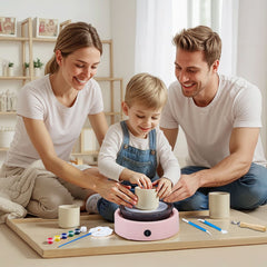 VEVOR Mini Pottery Wheel, 6 inch Turntable, Forward and Reverse Rotation, Adjustable Speed, Electric Clay Wheel for
