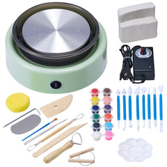 VEVOR Mini Pottery Wheel, 6 inch Turntable, Forward and Reverse Rotation, Adjustable Speed, Electric Clay Wheel for