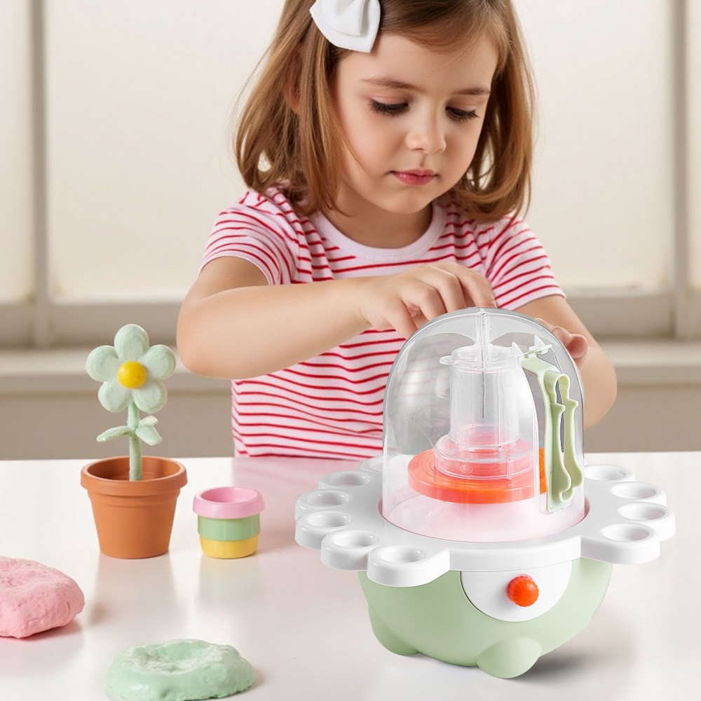 VEVOR Mini Pottery Wheel, 2 in and 3 in Turntables, Adjustable Speed, Electric Clay Wheel for Kids and Beginners