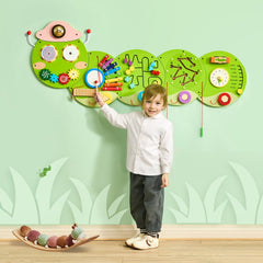 VEVOR Activity Wall Busy Board Panels, 12 Activities, Montessori Sensory Wall Panels Toy for Kids Ages 3-12