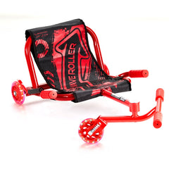 VEVOR Ride on Scooter 132 lbs Swing Side-to-Side for Amazing Riding Red, for Ages 4+, Powered by Zig-Zag Motion, Ride