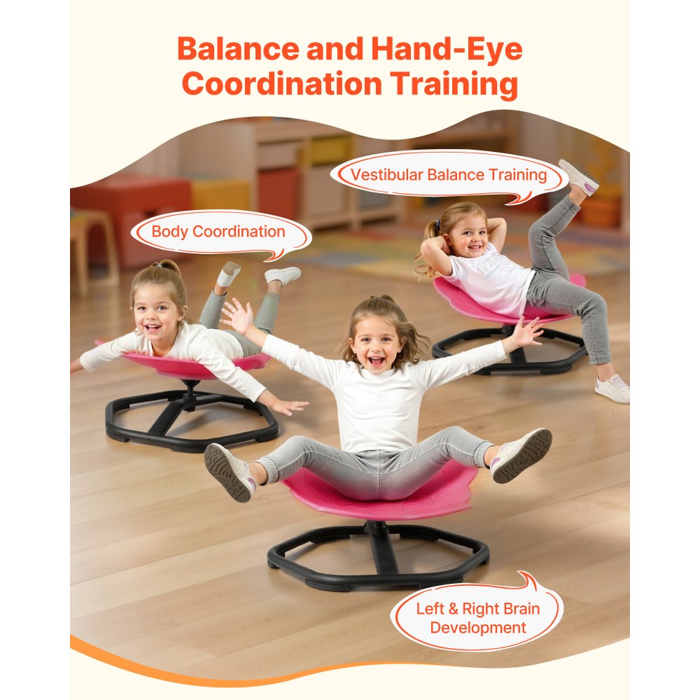 VEVOR Kids Swivel Chair, 220 lbs Capacity, Elephant Shape Sensory Spinning Chair, Autistic Kids Sensory Toy Seat with