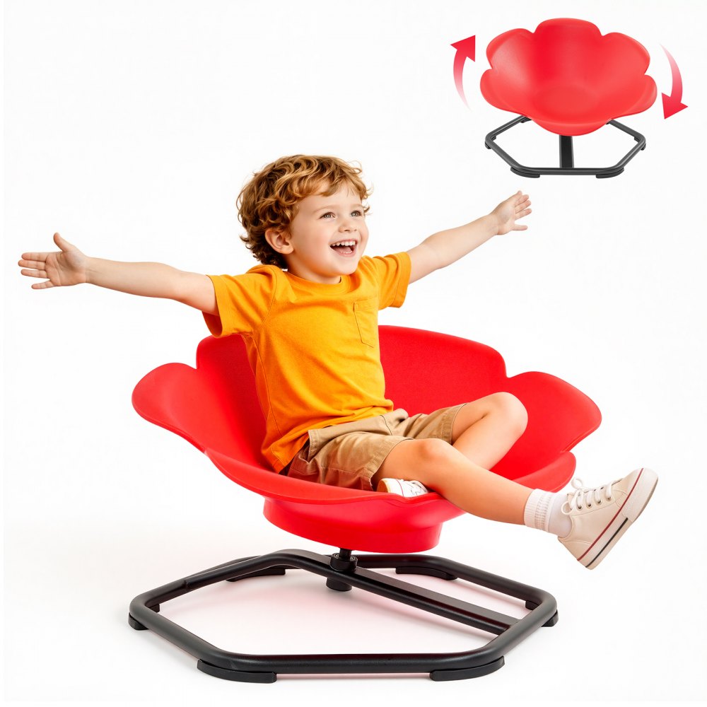 VEVOR Spinning Chair for Autistic Kids Ages 3-12 Autism Sensory Toy 220 LBS, Sit and Spin Swivel Seat for Children