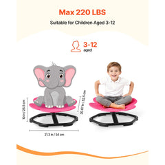 VEVOR Kids Swivel Chair, 220 lbs Capacity, Flower Shape Sensory Spinning Chair, Autistic Kids Sensory Toy Seat with