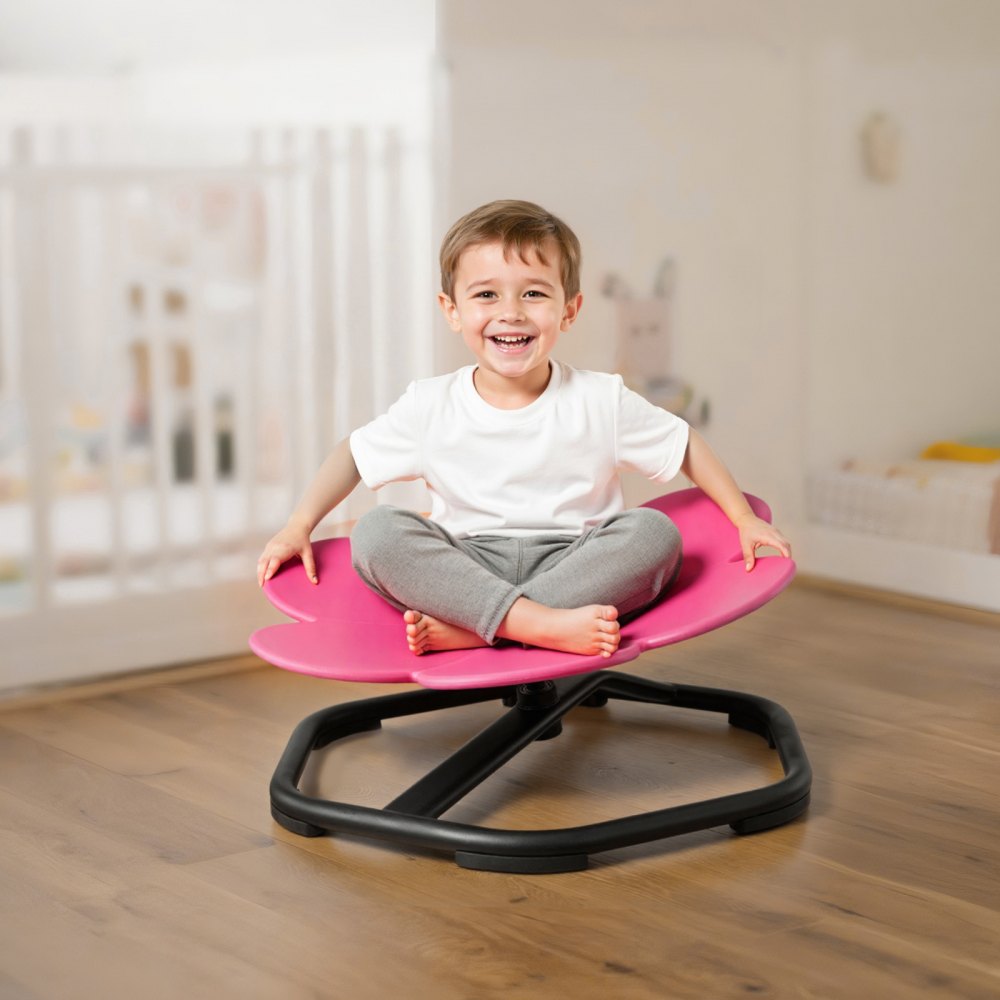 VEVOR Kids Swivel Chair, 220 lbs Capacity, Flower Shape Sensory Spinning Chair, Autistic Kids Sensory Toy Seat with