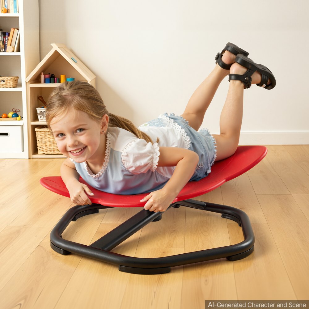 VEVOR Spinning Chair for Autistic Kids Ages 3-12 Autism Sensory Toy 220 LBS, Sensory Swivel Seat Products for Children