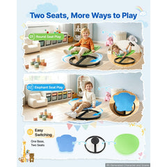 VEVOR Spinning Chair for Autistic Kids Ages 3-12 Autism Sensory Toy 220 LBS, Swivel Seat for Children ADHD, Training