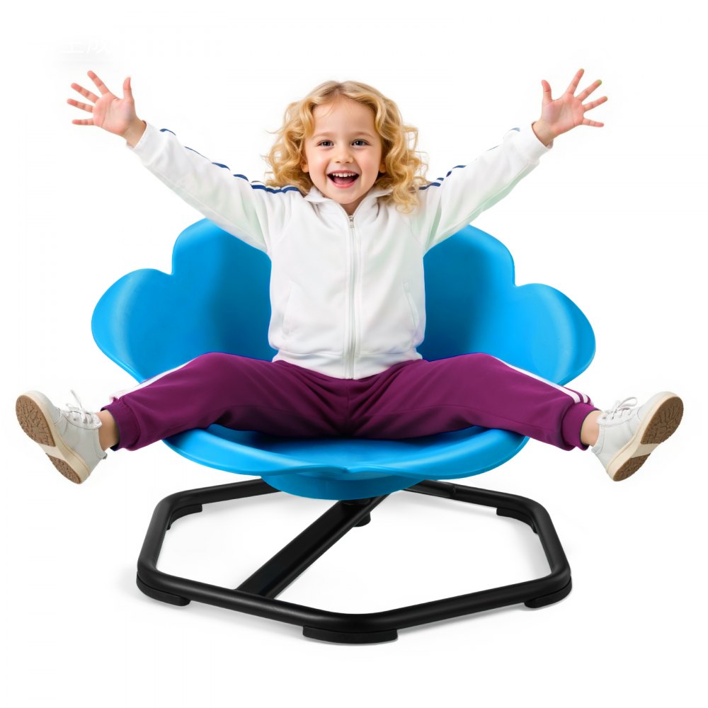 VEVOR Kids Swivel Chair, 220 lbs Capacity, Cylinder Shape Sensory Spinning Chair, Autistic Kids Sensory Toy Seat with