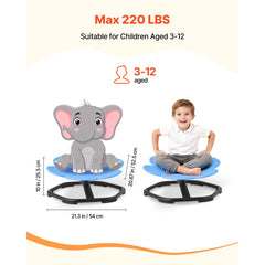 VEVOR Kids Swivel Chair, 220 lbs Capacity, Flower Shape Sensory Spinning Chair, Autistic Kids Sensory Toy Seat with