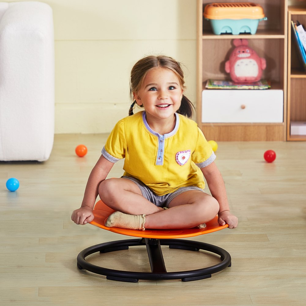 VEVOR Elephant Kids Swivel Chair, 220 LBS Capacity, 360° Spinning Chair, Autistic Kids Sensory Toy Chair with Non-Slip