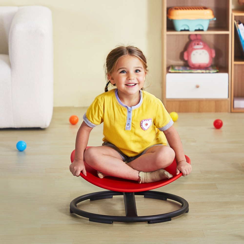VEVOR Kids Swivel Chair, 220 LBS Capacity, Sensory Spinning Chair, Autistic Kids Sensory Toy Chair with Non-Slip Metal