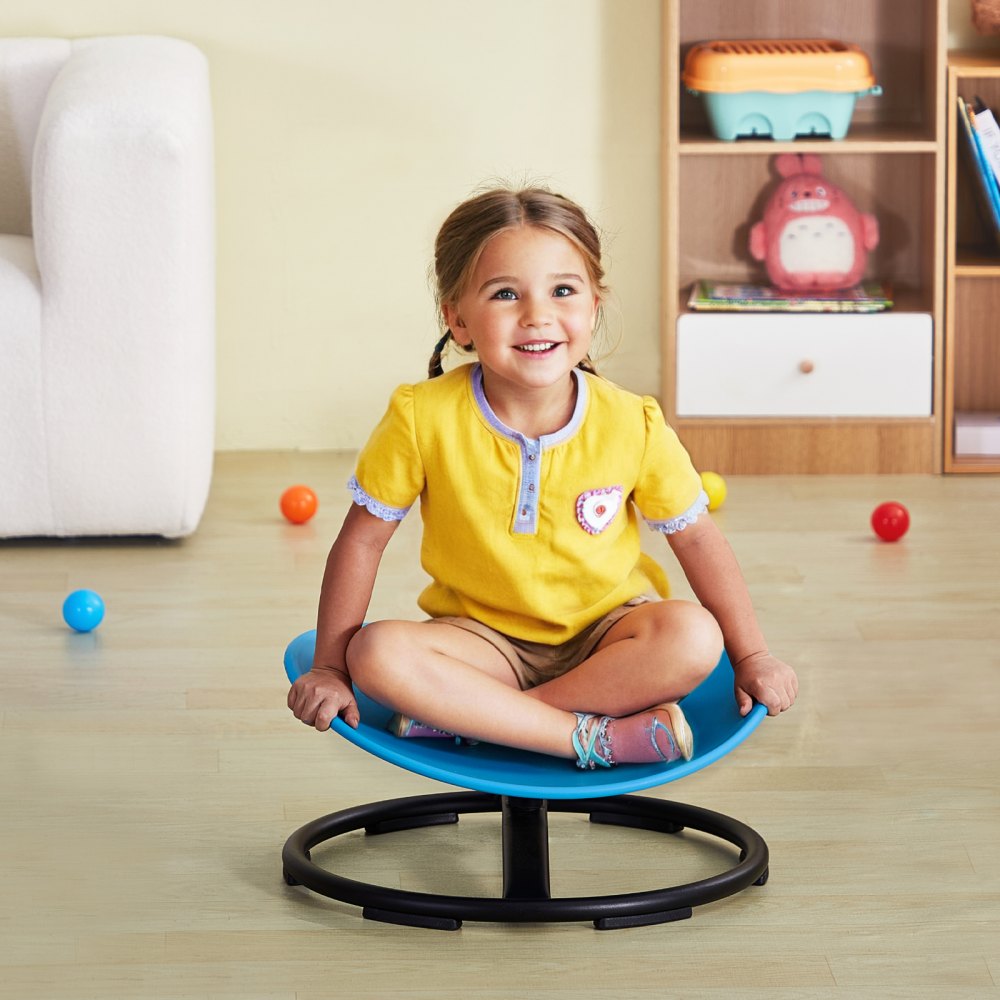 VEVOR Kids Swivel Chair, 220 LBS Capacity, Sensory Spinning Chair, Autistic Kids Sensory Toy Chair with Non-Slip Metal