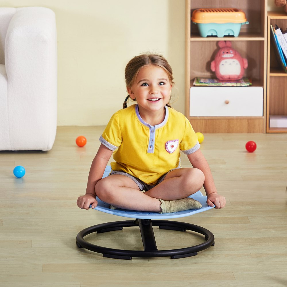 VEVOR Elephant Kids Swivel Chair, 220 LBS Capacity, 360° Spinning Chair, Autistic Kids Sensory Toy Chair with Non-Slip