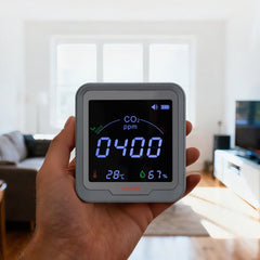 VEVOR Carbon Dioxide Monitor, CO2 Controller with Temperature and Humidity Display, NDIR Sensor, Carbon Dioxide