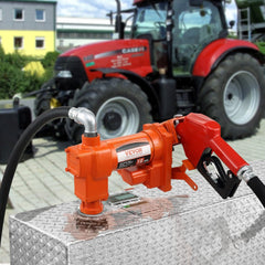 VEVOR Fuel Transfer Pump, 12V DC 16 GPM 1/4 HP, Gasoline Extractor Pump with Automatic Nozzle, Discharge Hose & Suction