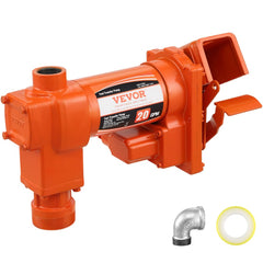 VEVOR Fuel Transfer Pump, 12V DC 20 GPM 1/4 HP, High Flow Cast Iron Gasoline Extractor Pump with Fuel Collection Box