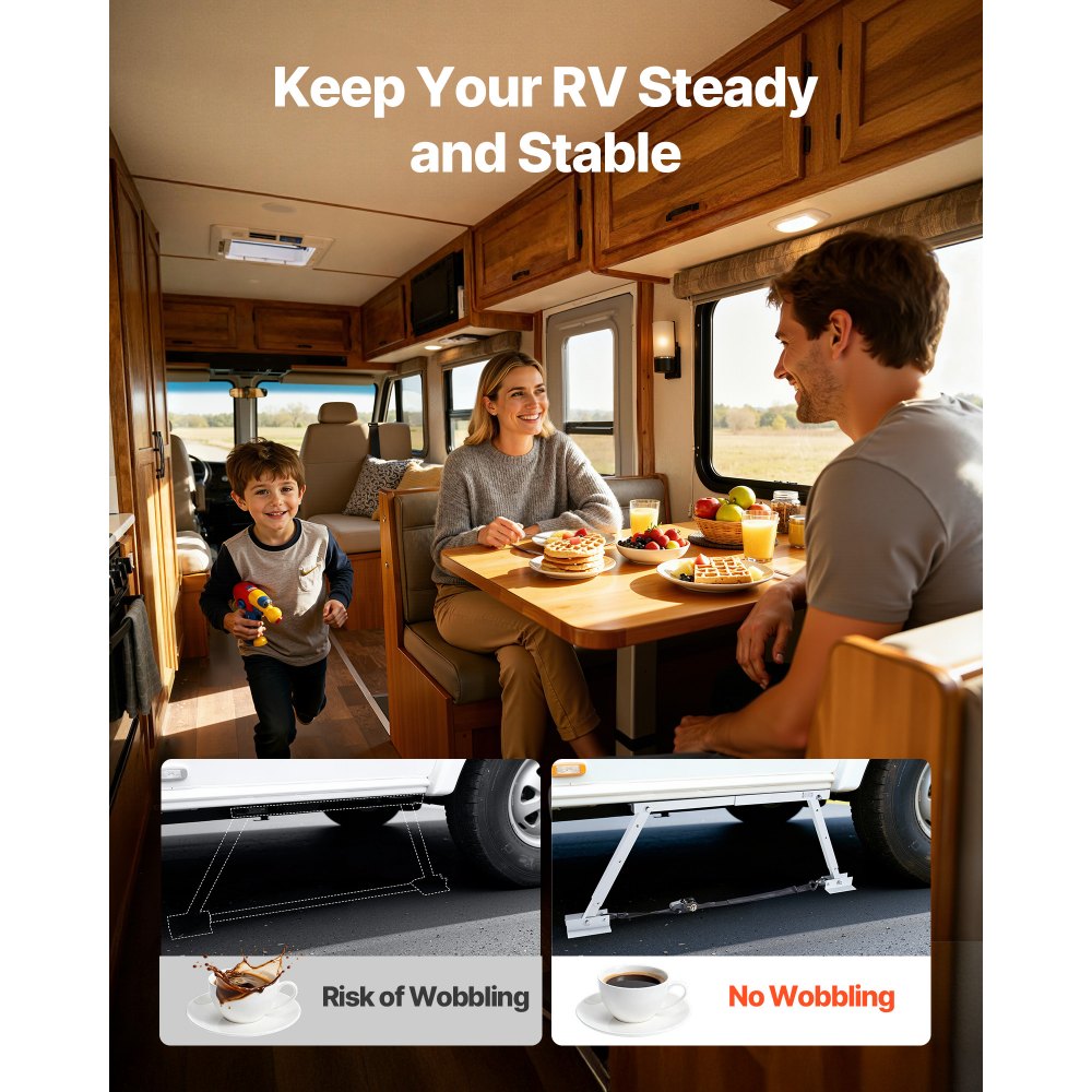 VEVOR Universal RV Stabilizer, RV Bumper Stabilizer for Trailers, Campers, Fifth Wheel, Compact Foldable Design for