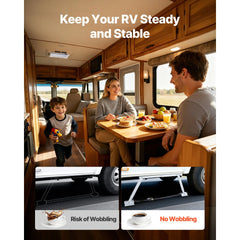 VEVOR Universal RV Stabilizer, RV Bumper Stabilizer for Trailers, Campers, Fifth Wheel, Compact Foldable Design for