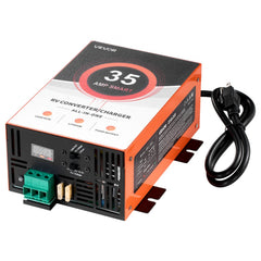 VEVOR RV Power Converter, 35 Amp, 110V AC to 12V DC RV Converter Battery Charger, 4 Stage Smart Charging, 13V to 16.5V