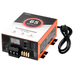 VEVOR RV Power Converter, 65 Amp, 110V AC to 12V DC RV Converter Battery Charger, Multi Stage Smart Charging, 13V to