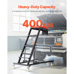 VEVOR Automotive Top Creeper, Engine Creeper 42.5"-64.8", 400 LBS Capacity High Top Creeper, 4 Swivel Caster Wheels