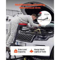 VEVOR Top Automotive Creeper 48"-64" Adjustable with Folding Mechanical Arm, Foldable High Top Engine Creeper, 400LBS