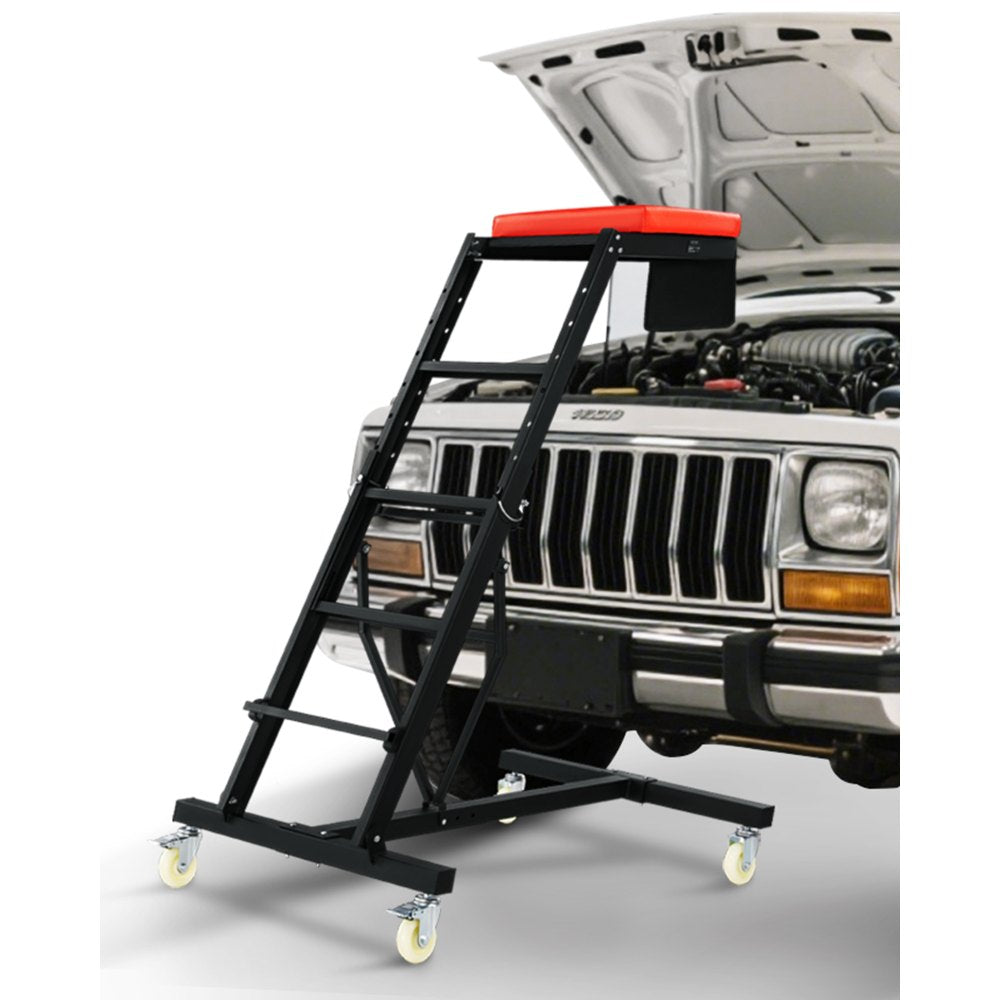 VEVOR Top Automotive Creeper, Engine Creeper with Adjustable Height 45.7" to 66.3", 400 LBS Capacity High Creeper, 4