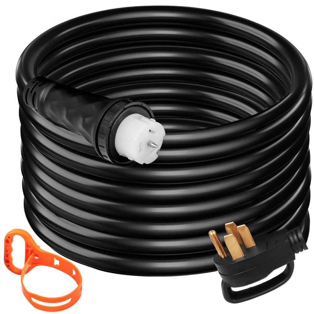 VEVOR 30 FT 50 Amp Generator Extension Cord STW 6/3 + 8/1, 125V 250V Generator Power Cord N14-50P & SS2-50R & CS6364