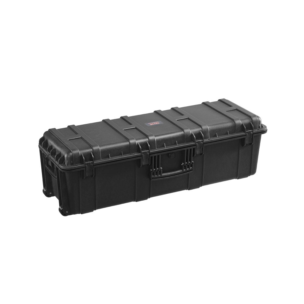 VEVOR Weatherproof Hard Case, Heavy Duty Protective Dry Box Case with Pre-Cut Foam & Retractable Pull Handles for
