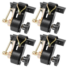 VEVOR Ladder Rack Ratchet Straps, Black Square Tube Mount, 1.5 in Wide x 7.4 ft Long Black Ladder Rack Straps with