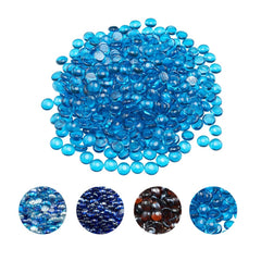 VEVOR Fire Glass, 20 lbs / 9.0 kg High-Temperature Resistant Fireplace Rocks, 3/4-Inch / 19.05 mm Reflective Firepit