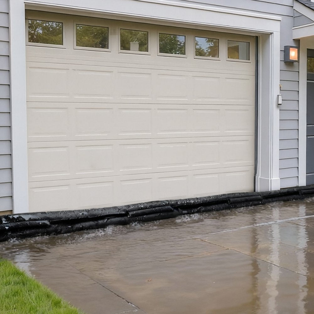 VEVOR Flood Barrier, 8 Pack, 1.6 x 1.4 ft Flood Bags Activated by Water, Water Absorbent Barrier, Sandless Sandbags