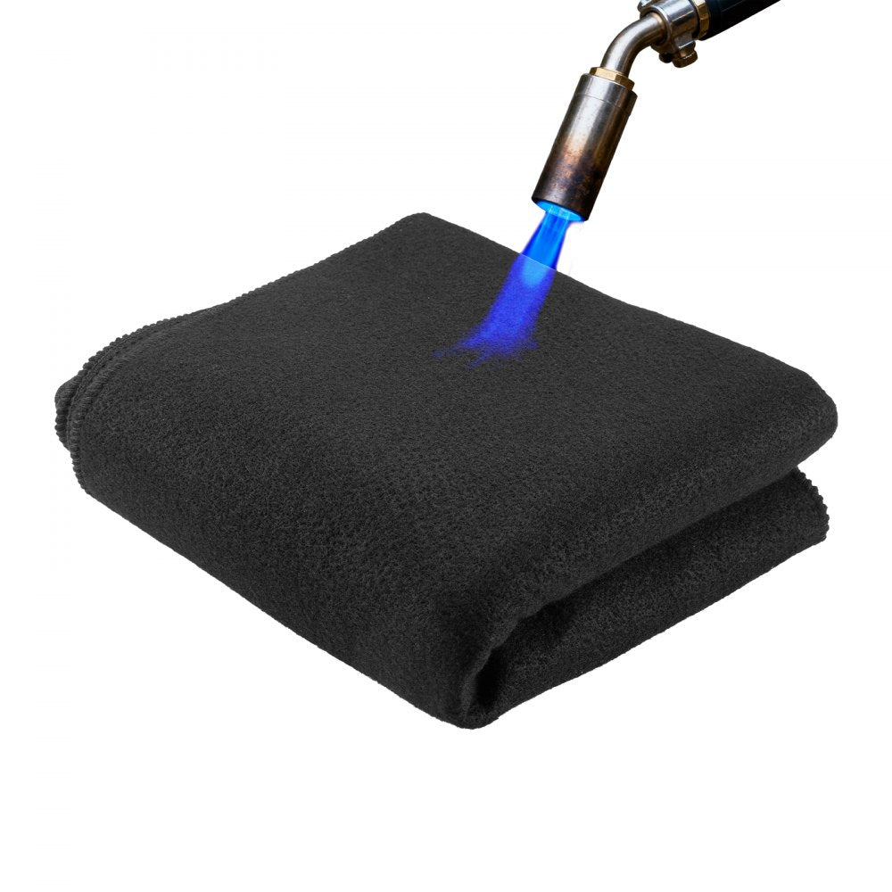 VEVOR Carbon Felt Welding Blanket, 40" x 40" Flame Retardant Welding Blanket, Up to 1800°F Heat Resistant Safety