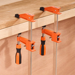 VEVOR Bar Clamps for Woodworking, 2-Pack 24 inch Opening, Lockable F-Clamp with 600 lbs Load Limit, 2-1/2 inch Depth