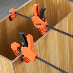 VEVOR Bar Clamps for Woodworking, 2-Pack 24" One-Handed Clamp/Spreader, Quick-Change F Clamp with 300 lbs Load Limit