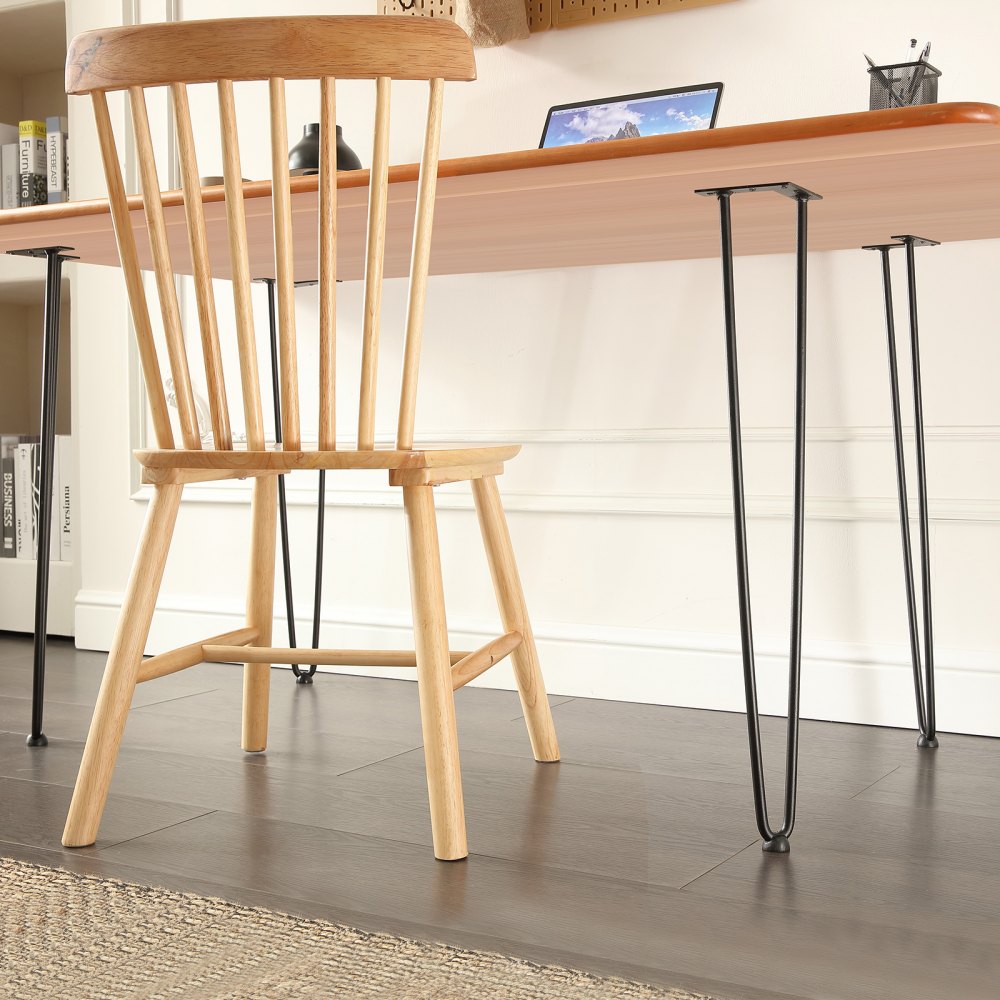 VEVOR 28" Hairpin Furniture Legs, Metal Home DIY Projects for Nightstand, Coffee Table, Desk, 500lbs Load Capacity with