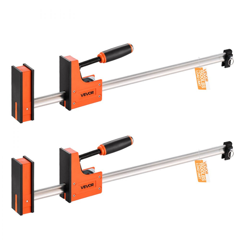 VEVOR Bar Clamps for Woodworking, 2-Pack 30 inch Parallel Clamp Set, F-Clamp with 1500 lbs Load Limit, Even Pressure