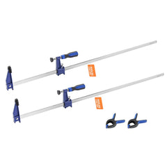 VEVOR Bar Clamps for Woodworking, 2-Pack 36 inch Opening, Lockable F-Clamp with 600 lbs Load Limit, 2-1/2 inch Depth