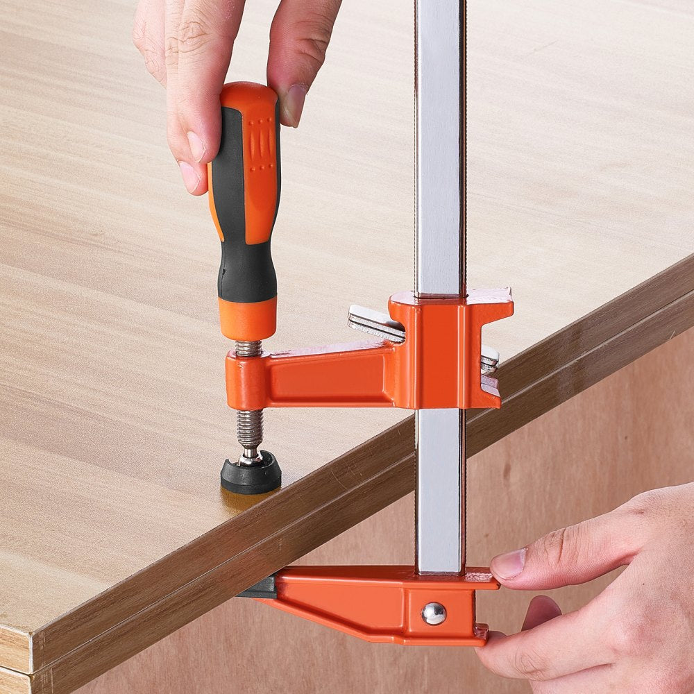 VEVOR Bar Clamps for Woodworking, 2-Pack 36" Clamp, Quick-Change F Clamp with 600 lbs Load Limit, 2.5" Throat Depth