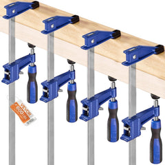 VEVOR Bar Clamps for Woodworking, 4-Pack 36 inch Opening, Lockable F-Clamp with 600 lbs Load Limit, 2-1/2 inch Depth