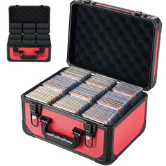 VEVOR Graded Card Case 3 Row 96 PSA Slab Storage Box with Secure Lock, Baseball Sports Trading Cards Holder Collector