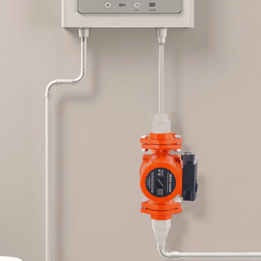 VEVOR 0011-BF4-J Cast Iron Circulator Pump, 33 GPM, AC 120V 33 ft Hot Water Recirculating Circulation Pump, 1-1/4 in